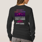 Retro Zonsondergang Trillingen T-shirt (Achterkant)