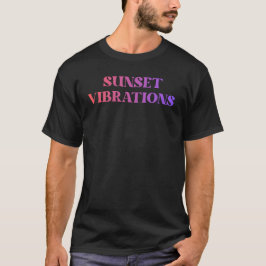 Retro Zonsondergang Trillingen T-shirt