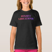 Retro Zonsondergang Trillingen T-shirt (Voorkant)