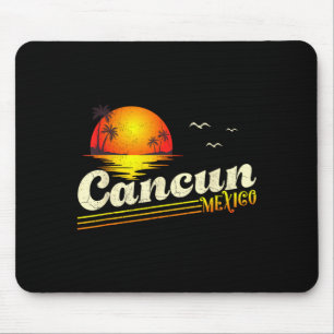 Retro Zonsondergang Tropische Zomer Vakantie Cancu Muismat