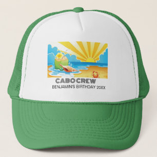 Retro Zonsondergang Vakantie Verjaardag Reis 90's Trucker Pet