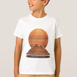 Retro zonsondergang voor kinderen "Catch Me At Sun T-shirt