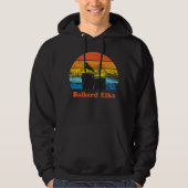 Retro Zonsondergang & Zeemeeuw Hoodie (Voorkant)