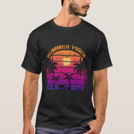 Retro Zonsondergang Zomer Vibes T-shirt