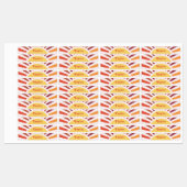 Retro Zonsondergang Zonnestralen Gepersonaliseerde Labels (Vel)