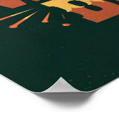 retro zonsonderganglandschap Arizona Wild Western Poster (Hoek)