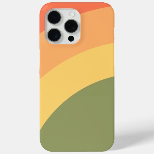 retro-zonsondergangscurves Case-Mate iPhone case (Achterkant)