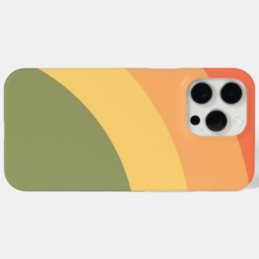 retro-zonsondergangscurves Case-Mate iPhone case (Achterkant (horizontaal))