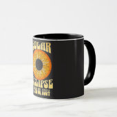 Retro zonsverduistering Totale verduistering 8 apr Mok (Voorkant rechts)