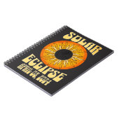 Retro zonsverduistering Totale verduistering 8 apr Notitieboek (Linkerzijde)