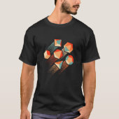 Retro Zoom RPG Gamer Dice T-shirt (Voorkant)