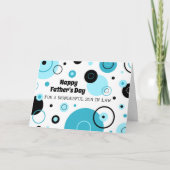 Retro Zoon in Recht Gelukkige Vaderdag Kaart (Voorkant)