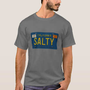 Retro Zout 1969 Californië Kentekenplaat Grafisch T-shirt