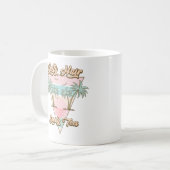 Retro "Zout Haar Zandige Tenen" Strand Zomer Koffiemok (Voorkant links)