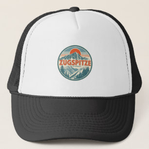 Retro Zugspitze Beierse buiten natuur cadeaus Trucker Pet