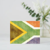 Retro Zuid-Afrikaanse vlag Briefkaart (Staand voorkant)