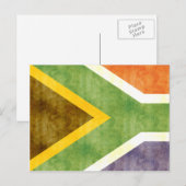 Retro Zuid-Afrikaanse vlag Briefkaart (Voorkant / Achterkant)