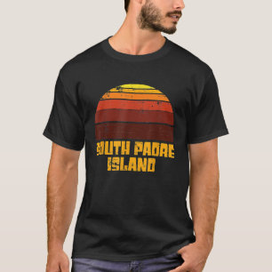 Retro Zuid Padre Island Ocean Sunset Surf Vacatio T-shirt