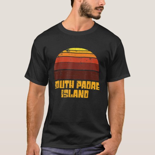 Retro Zuid Padre Island Ocean Sunset Surf Vacatio T-shirt (Voorkant)