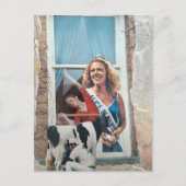 Retro Zuivelprinses Collage  Briefkaart (Voorkant)