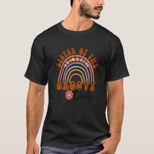 Retro zuster van Groovy 1 familie Birthda T-shirt