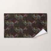 Retro zwart atomisch Abstract Bad Handdoek (Handdoek)