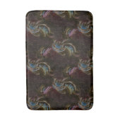 Retro zwart atomisch Abstract Badmat (Voorkant Verticaal)