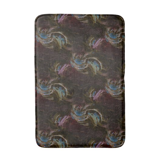 Retro zwart atomisch Abstract Badmat (Voorkant Verticaal)