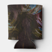 Retro zwart atomisch Abstract Blikjeskoeler (Achterkant)