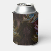 Retro zwart atomisch Abstract Blikjeskoeler (Blikje Achterkant)