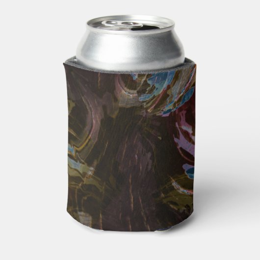 Retro zwart atomisch Abstract Blikjeskoeler (Blikje Achterkant)