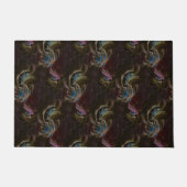 Retro zwart atomisch Abstract Deurmat (Voorkant)