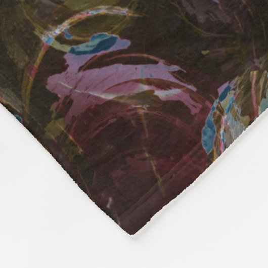 Retro zwart atomisch Abstract Fleece Deken (Hoek)