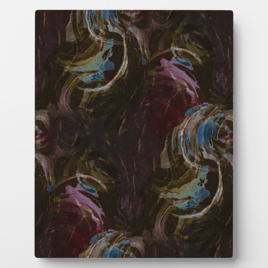 Retro zwart atomisch Abstract Fotoplaat (Voorkant)