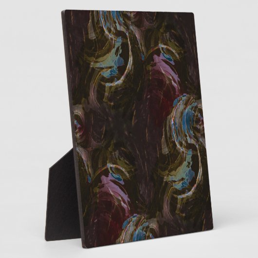 Retro zwart atomisch Abstract Fotoplaat (Zijkant)