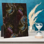 Retro zwart atomisch Abstract Fotoplaat (Zijkant)