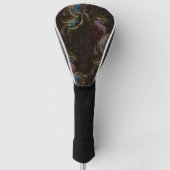 Retro zwart atomisch Abstract Golfheadcover (Voorkant)