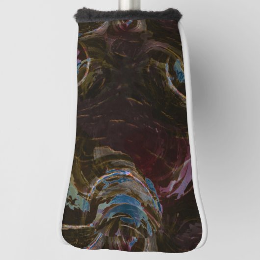 Retro zwart atomisch Abstract Golfheadcover (Draai 90)