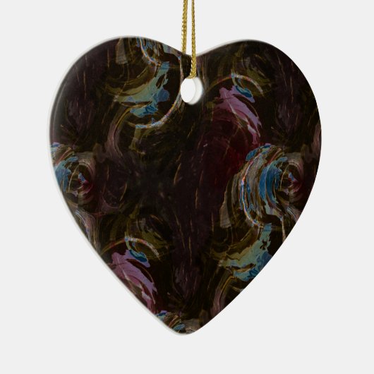 Retro zwart atomisch Abstract Keramisch Ornament (Rechts)