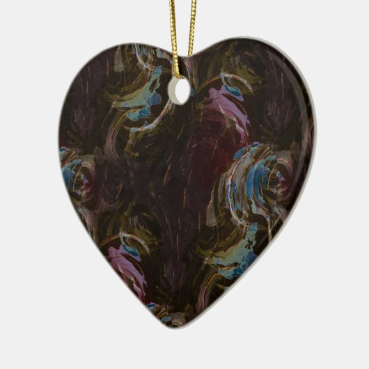 Retro zwart atomisch Abstract Keramisch Ornament (Links)