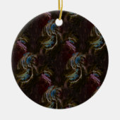 Retro zwart atomisch Abstract Keramisch Ornament (Voorkant)