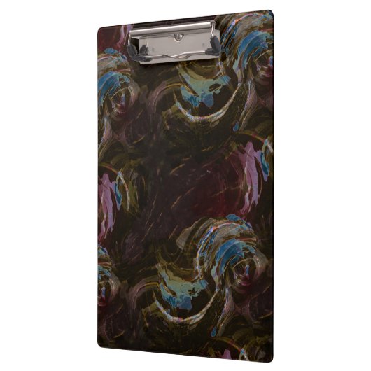 Retro zwart atomisch Abstract Klembord (Links)