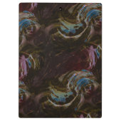 Retro zwart atomisch Abstract Klembord (Achterkant)