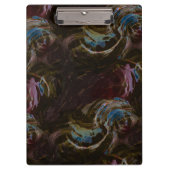 Retro zwart atomisch Abstract Klembord (Voorkant)