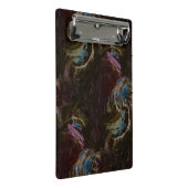 Retro zwart atomisch Abstract Mini Klembord (Schuin)