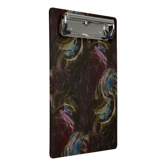 Retro zwart atomisch Abstract Mini Klembord (Schuin)