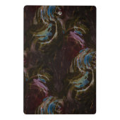 Retro zwart atomisch Abstract Mini Klembord (Achterkant)