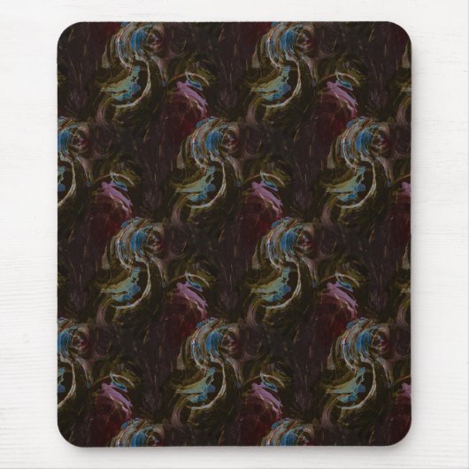 Retro zwart atomisch Abstract Muismat (Voorkant)