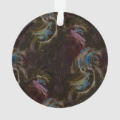 Retro zwart atomisch Abstract Ornament (achterkant)