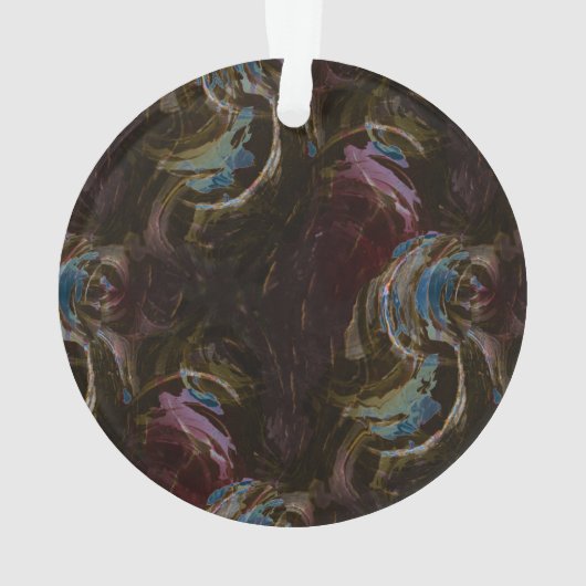 Retro zwart atomisch Abstract Ornament (achterkant)